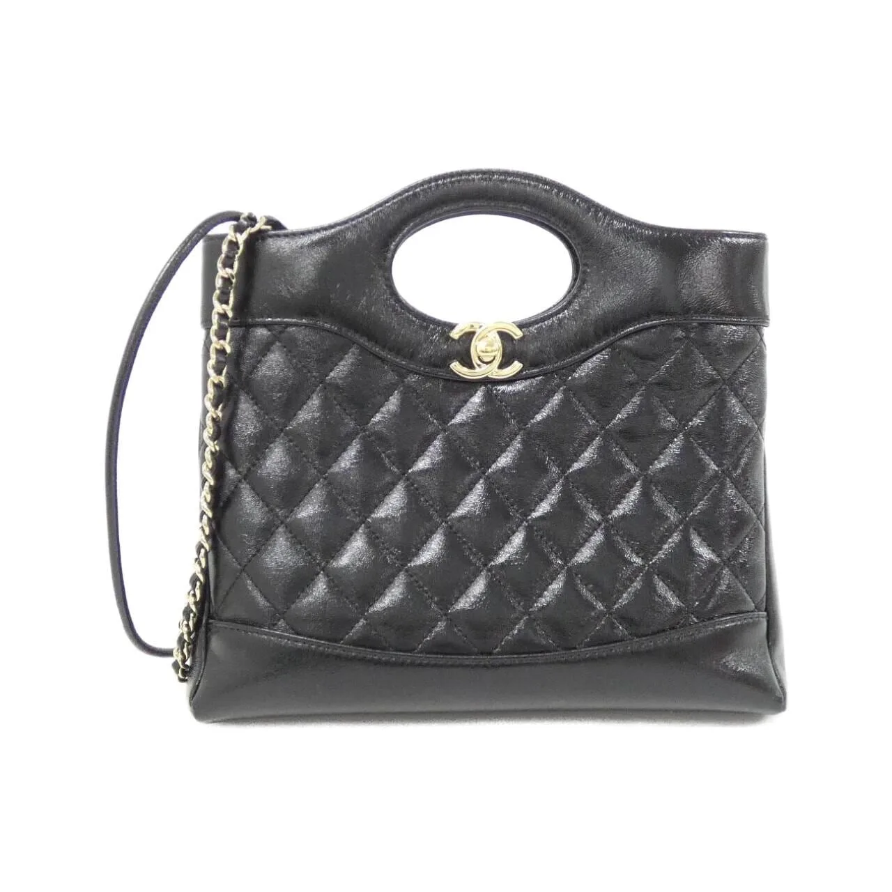 CHANEL AS4133 Handbag Lambskin Black