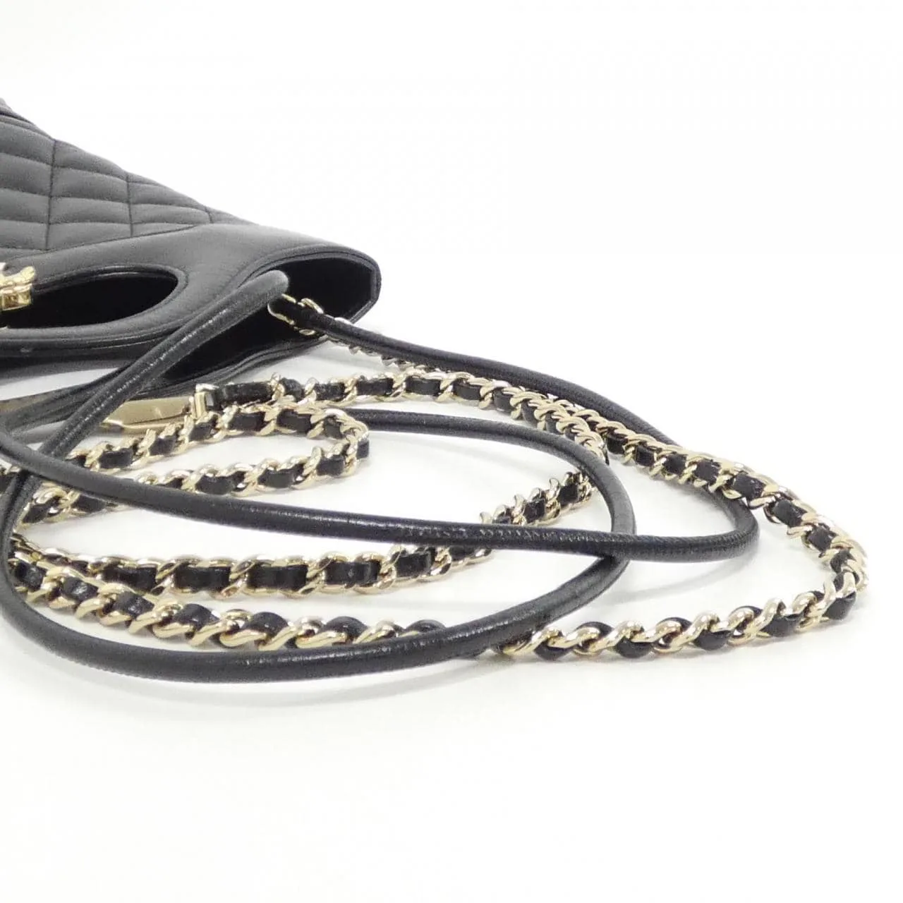 CHANEL AS4133 Handbag Lambskin 黑色 羊皮 中古品A - 縮圖 7