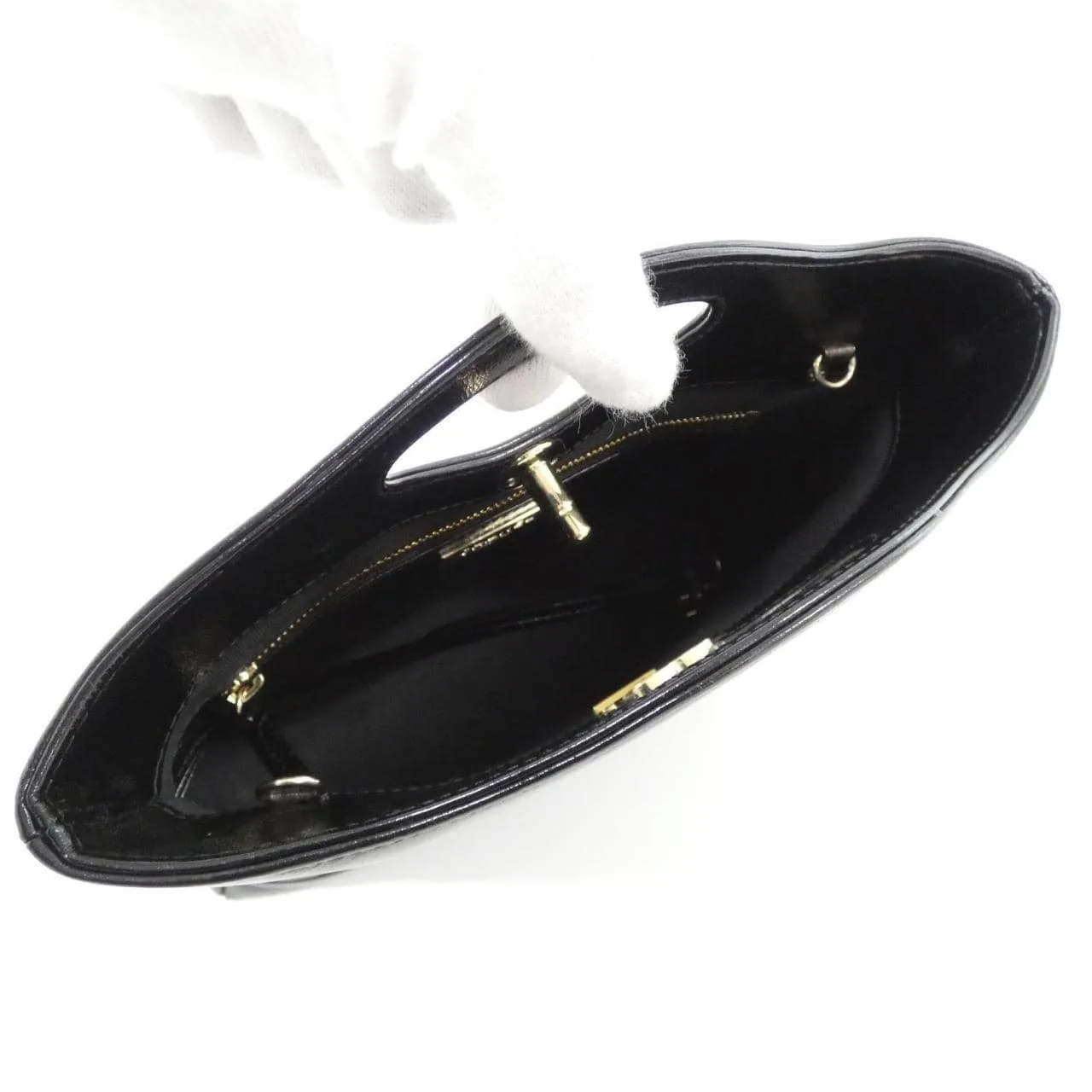 CHANEL AS4133 Handbag Lambskin 黑色 羊皮 中古品A - 縮圖 8