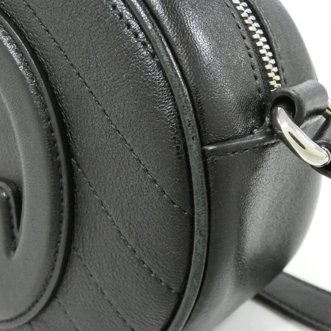 GUCCI 760175 AACPY 肩背包 皮革 黑色 皮革 中古品A - 縮圖 6