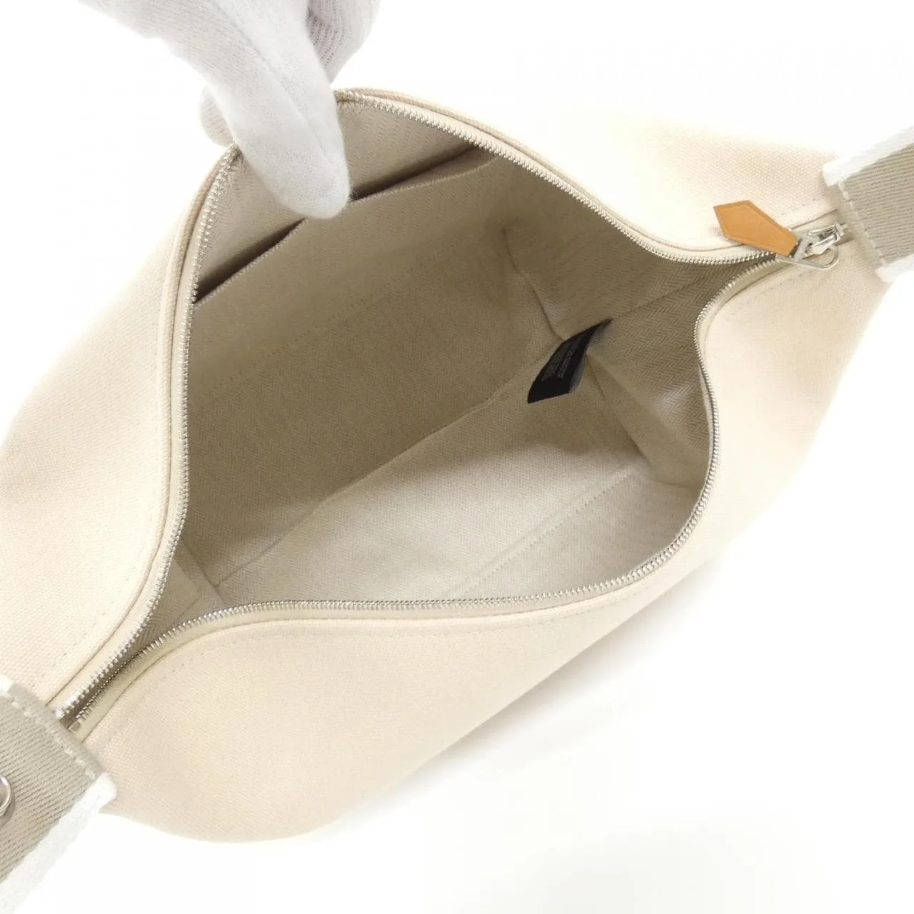 HERMES 103223M Pouch Canvas Black Canvas Rank A - Thumbnail 6