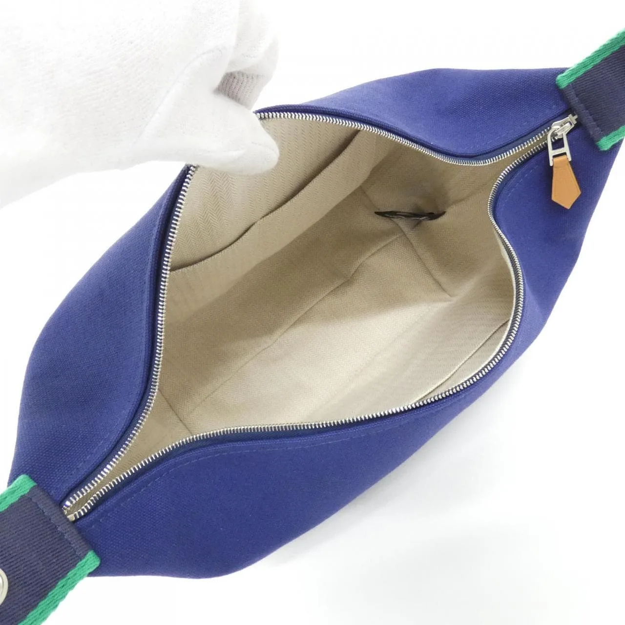 HERMES 103223M Pouch Canvas Black Canvas Rank A - Thumbnail 7