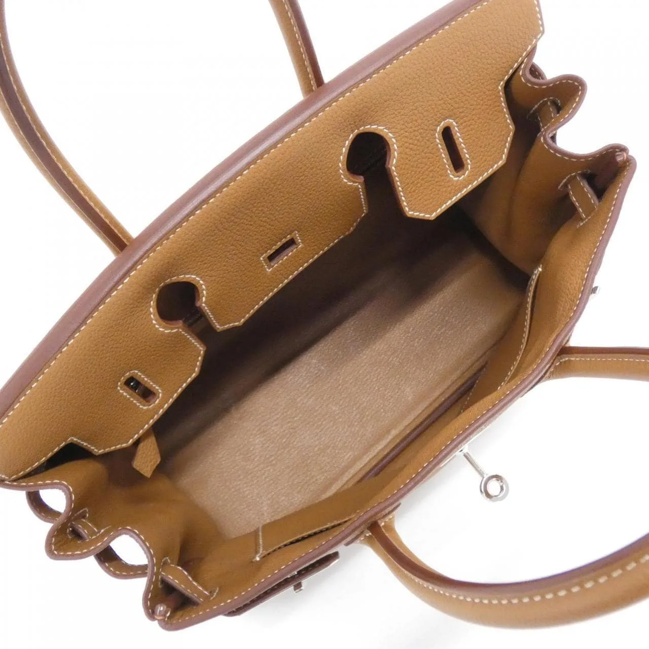 HERMES Birkin 030520CK Handbag Togo Gold Togo Leather Rank A - Thumbnail 8