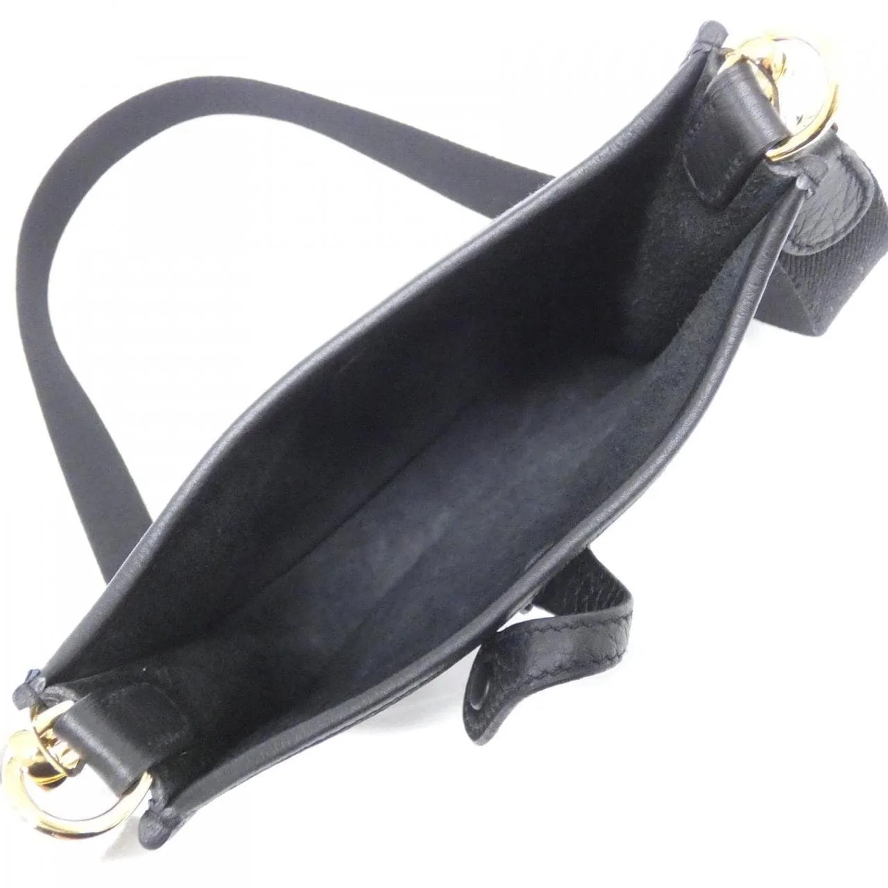 HERMES Evelyne 069426CC Shoulder Clemence Black Clemence Leather Rank A - Thumbnail 6