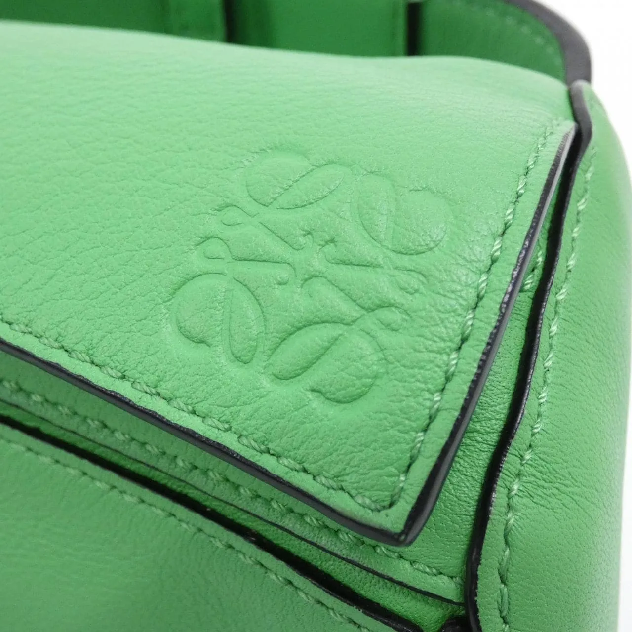 LOEWE Puzzle B510U89X02 肩背包 黑色 中古品A - 縮圖 4