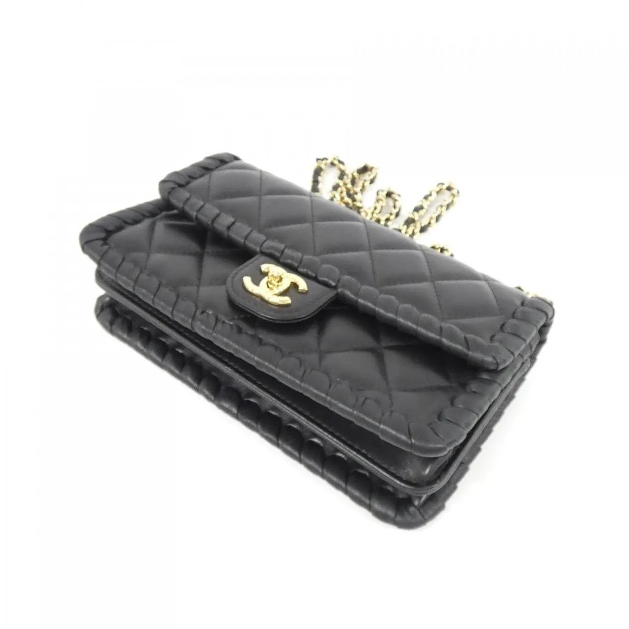 CHANEL AP5097 Wallet Lambskin 黑色 羊皮 中古品A - 縮圖 3