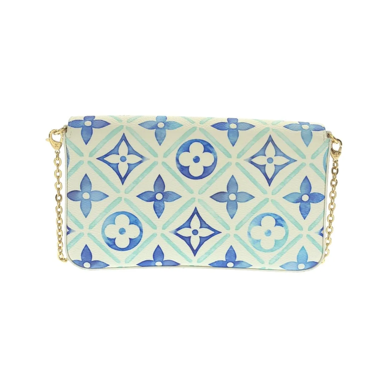 LOUIS VUITTON Pochette M11459 手提包 Monogram 藍色 Monogram 中古品A - 縮圖 2