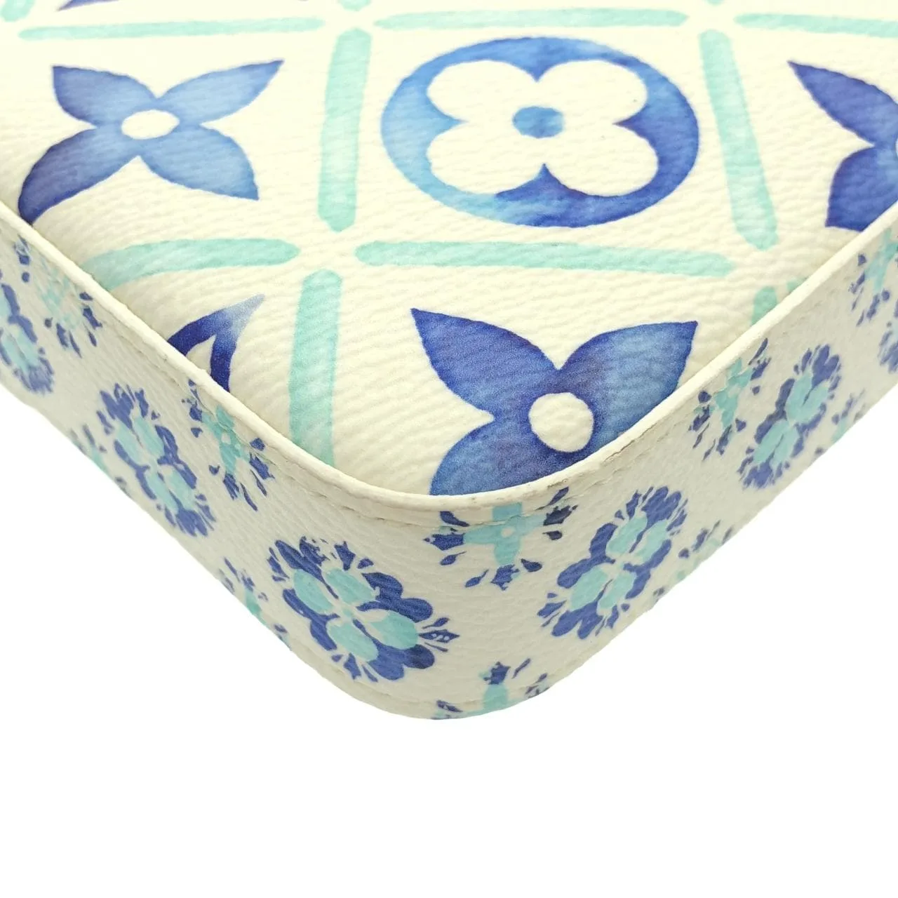 LOUIS VUITTON Pochette M11459 手提包 Monogram 藍色 Monogram 中古品A - 縮圖 3