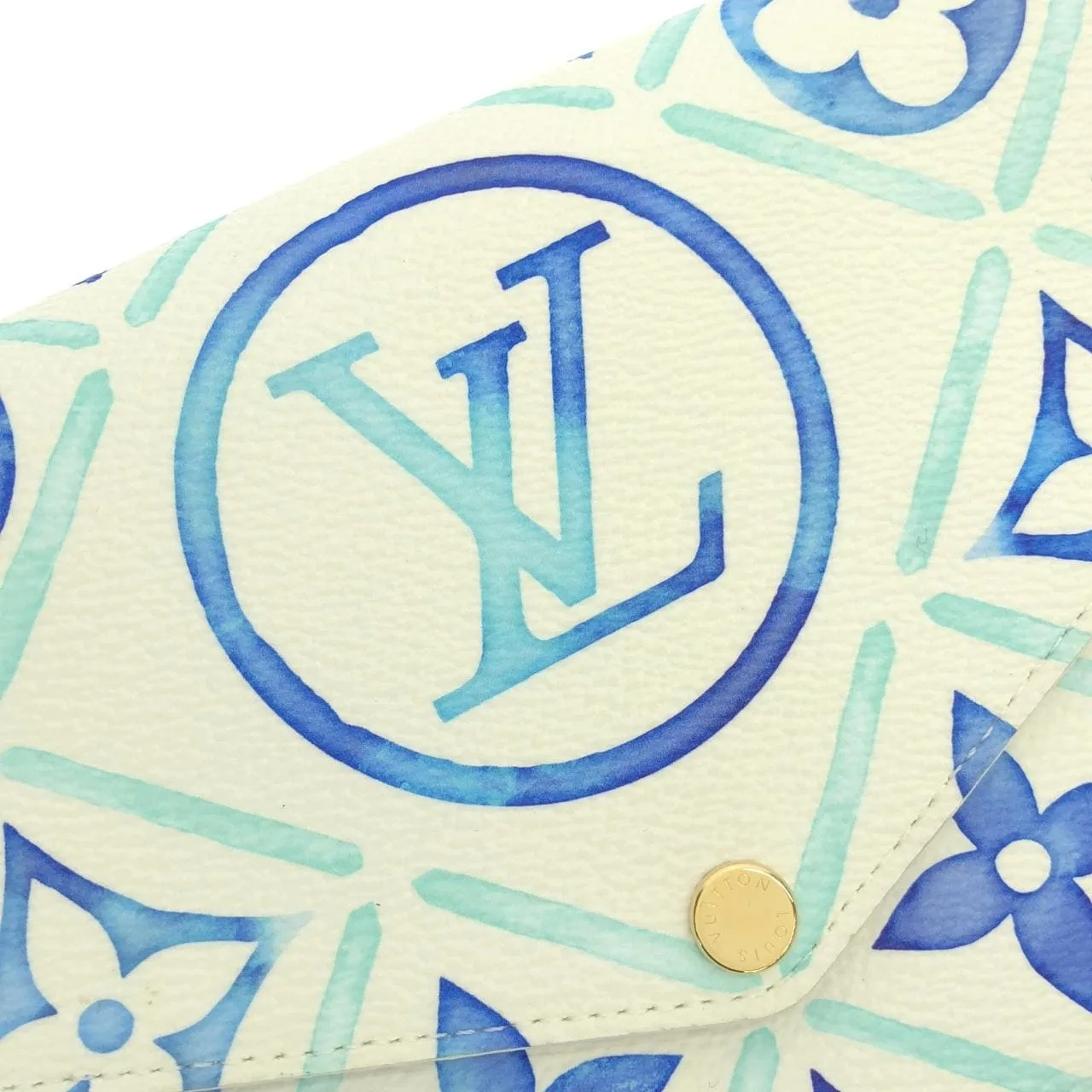 LOUIS VUITTON Pochette M11459 手提包 Monogram 藍色 Monogram 中古品A - 縮圖 6