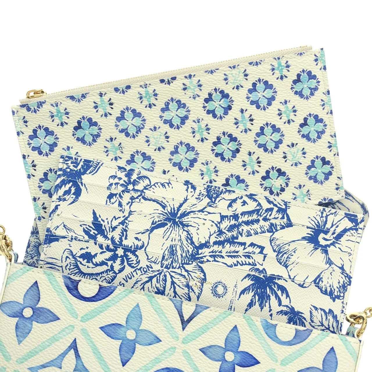 LOUIS VUITTON Pochette M11459 手提包 Monogram 藍色 Monogram 中古品A - 縮圖 10