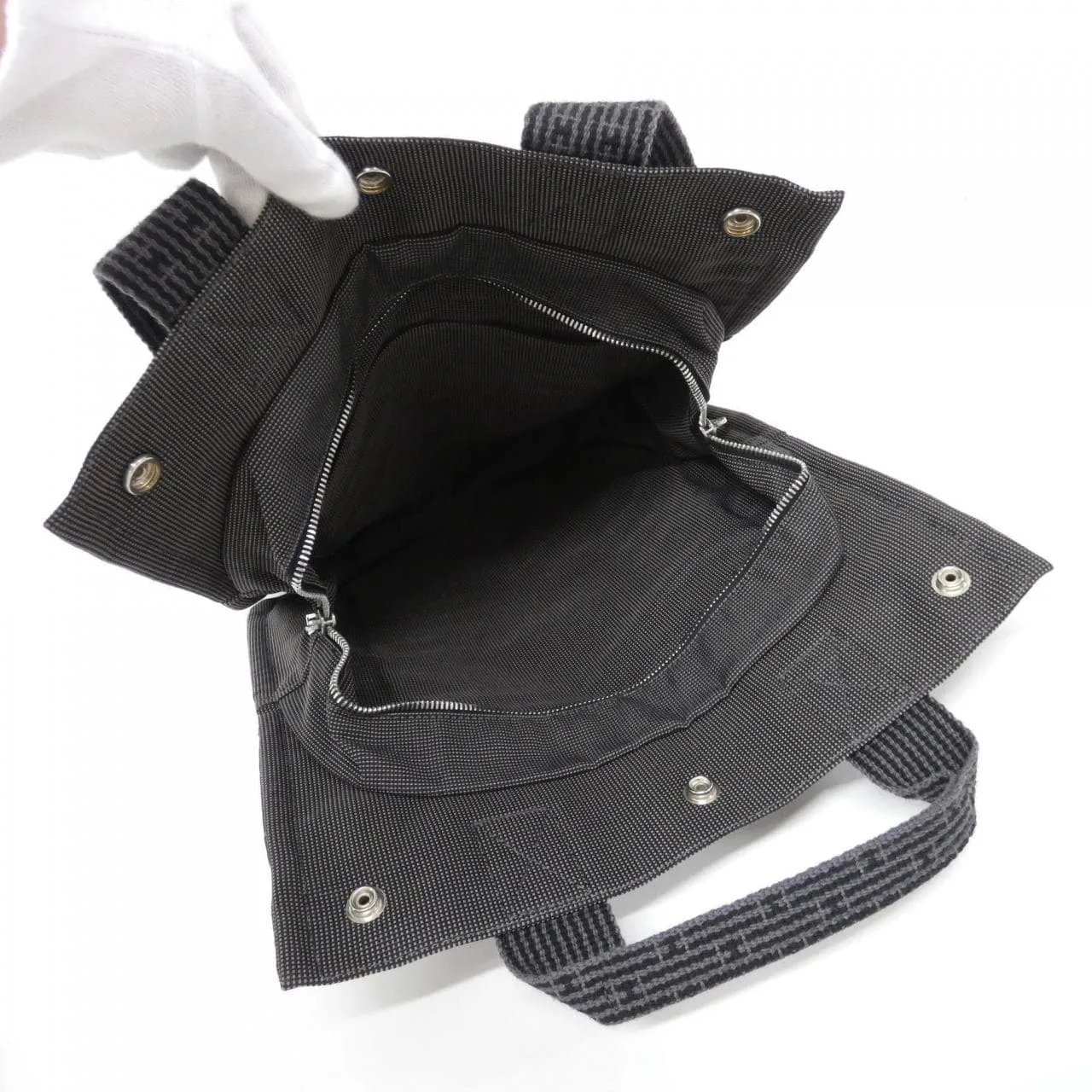 HERMES 100952M Backpack Canvas Black Canvas Rank A - Thumbnail 6