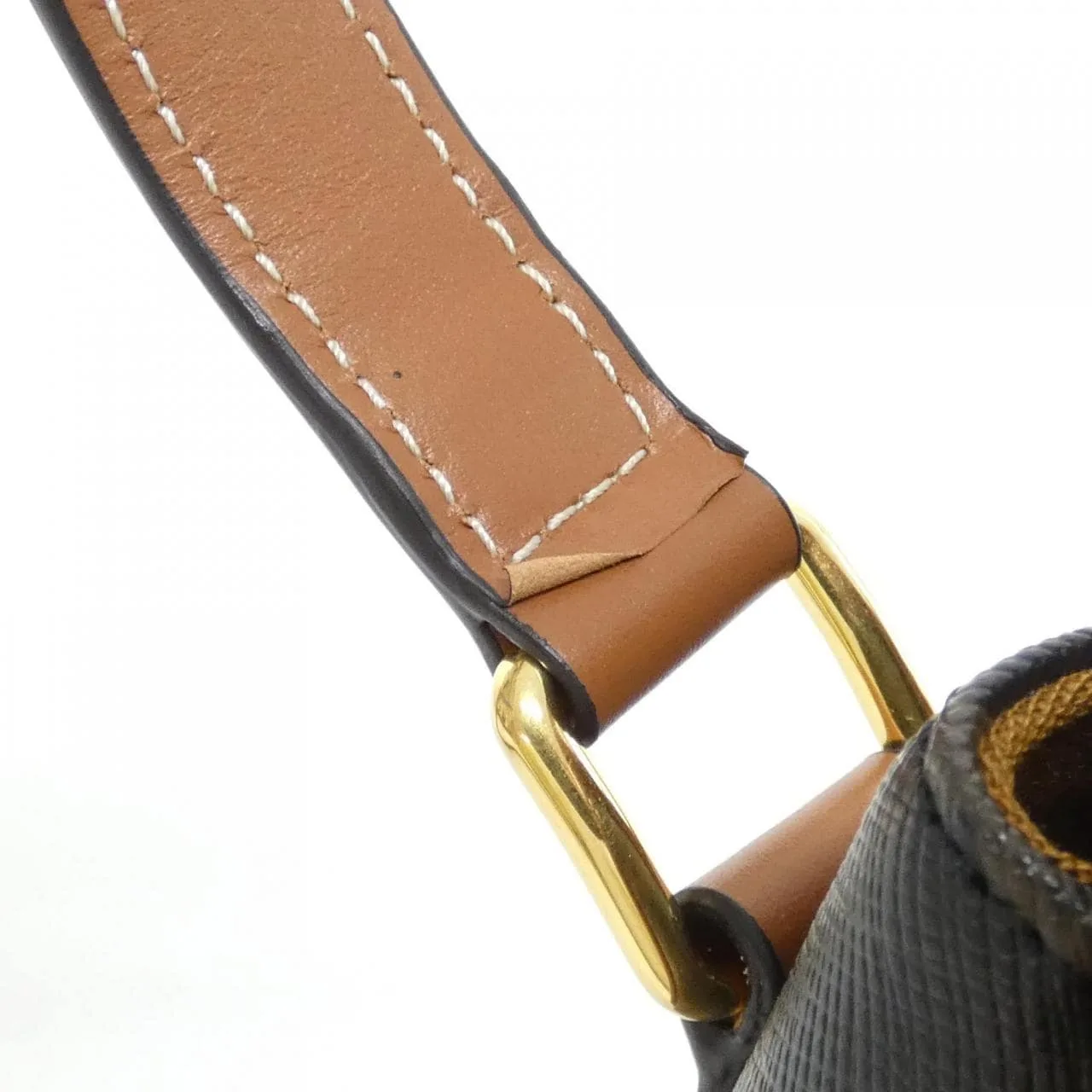 CELINE Triomphe 191502BZJ Shoulder Canvas 黑色 帆布 中古品A - 縮圖 5