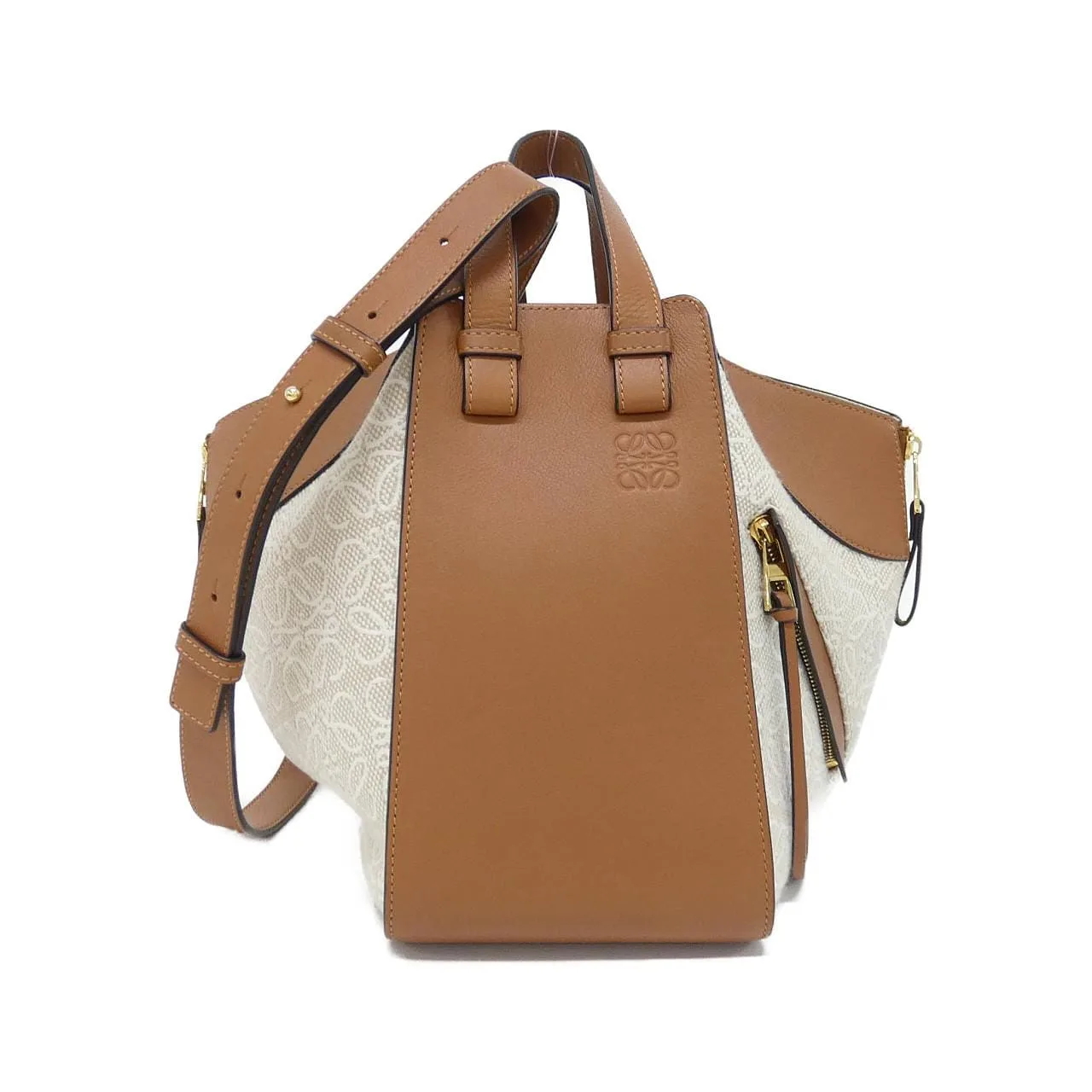 LOEWE Hammock A538S35X29 肩背包 帆布 Black