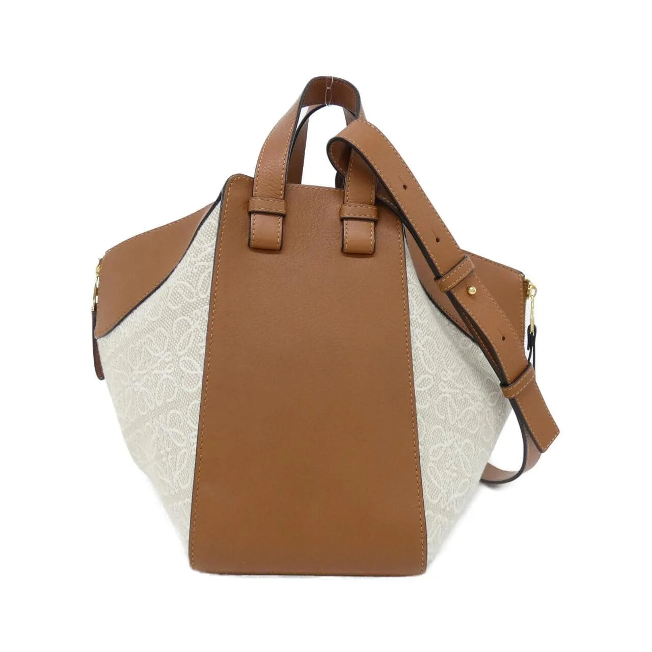 LOEWE Hammock A538S35X29 肩背包 帆布 黑色 帆布 中古品A - 縮圖 2