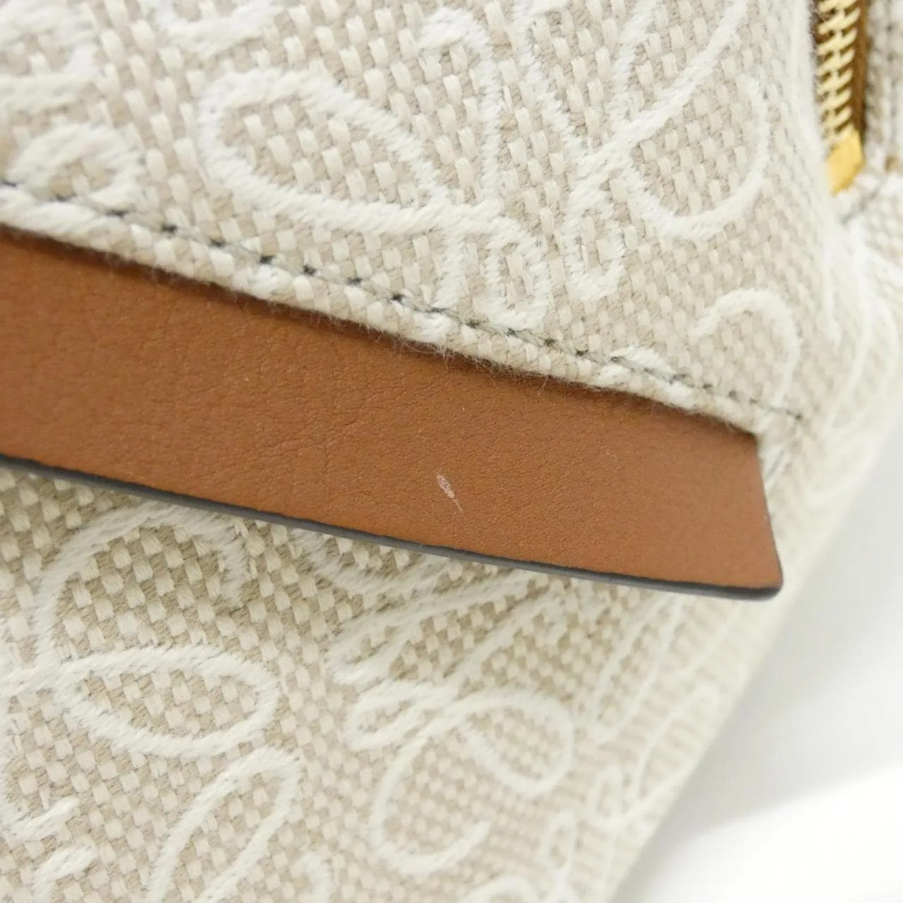 LOEWE Hammock A538S35X29 肩背包 帆布 黑色 帆布 中古品A - 縮圖 6