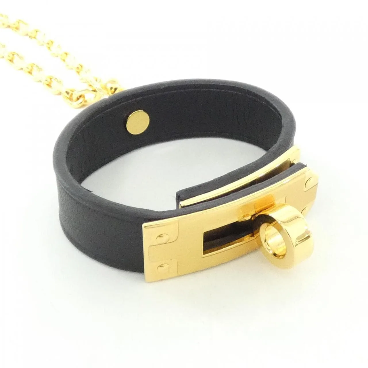 HERMES Kelly 201009G Wallet Swift Black Swift Leather Rank A - Thumbnail 2