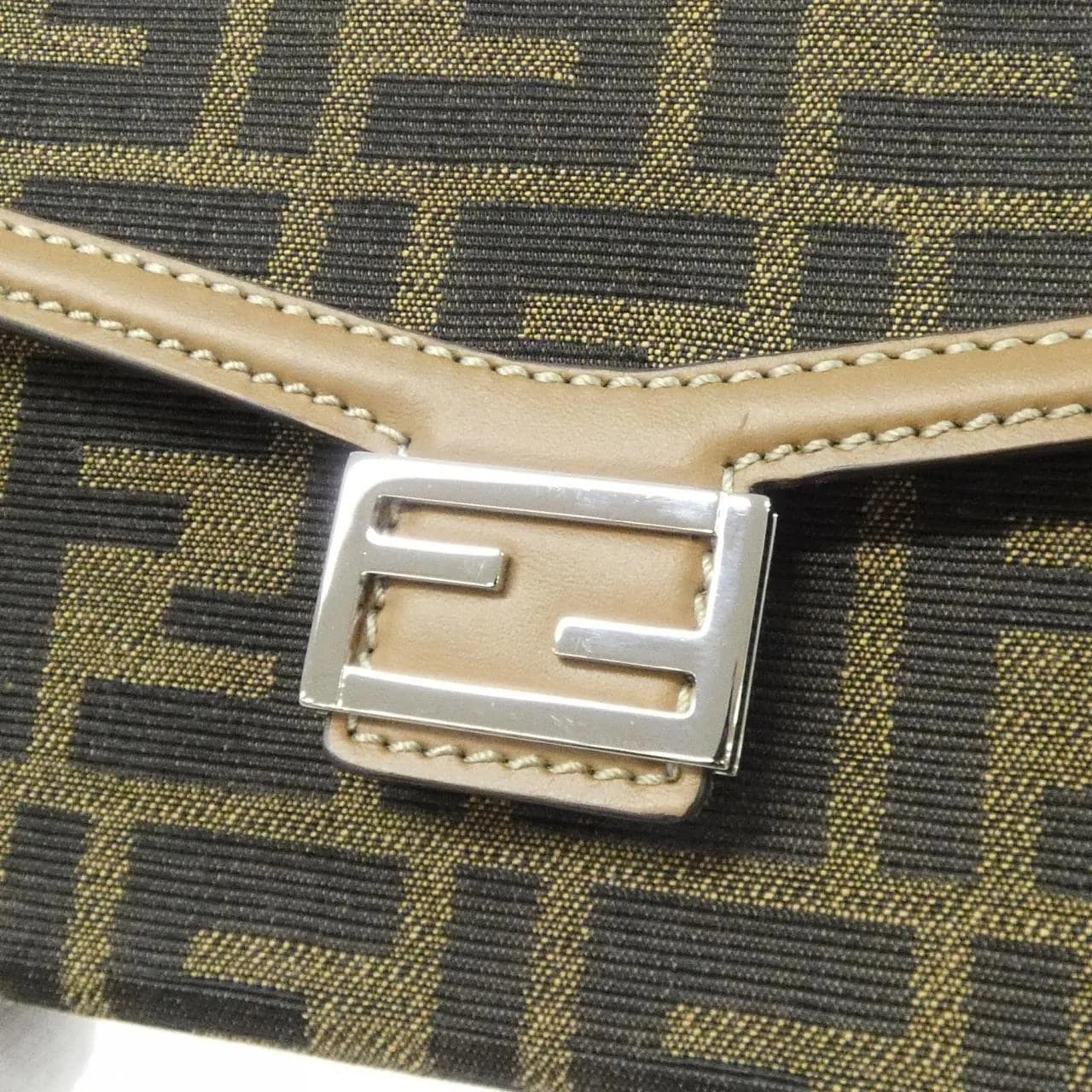 FENDI Baguette 7AS139 AFBV Wallet Canvas