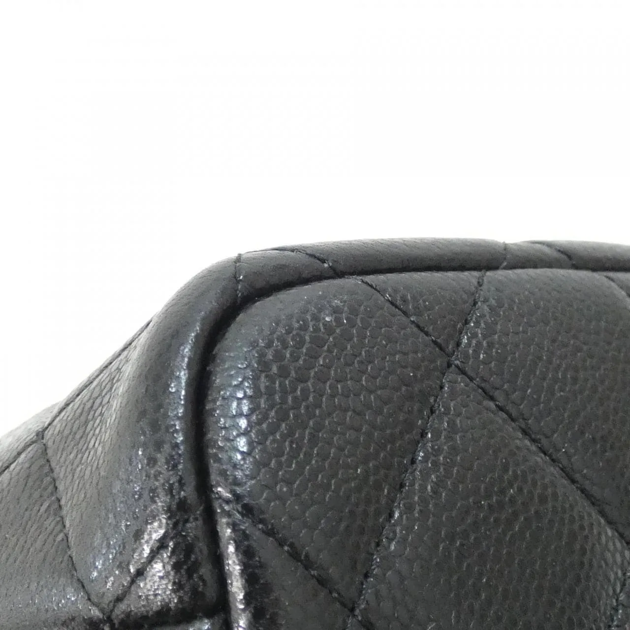 CHANEL Timeless Classic AP4386 Handbag Grained Calfskin 黑色 荔枝紋牛皮 中古品A - 縮圖 4