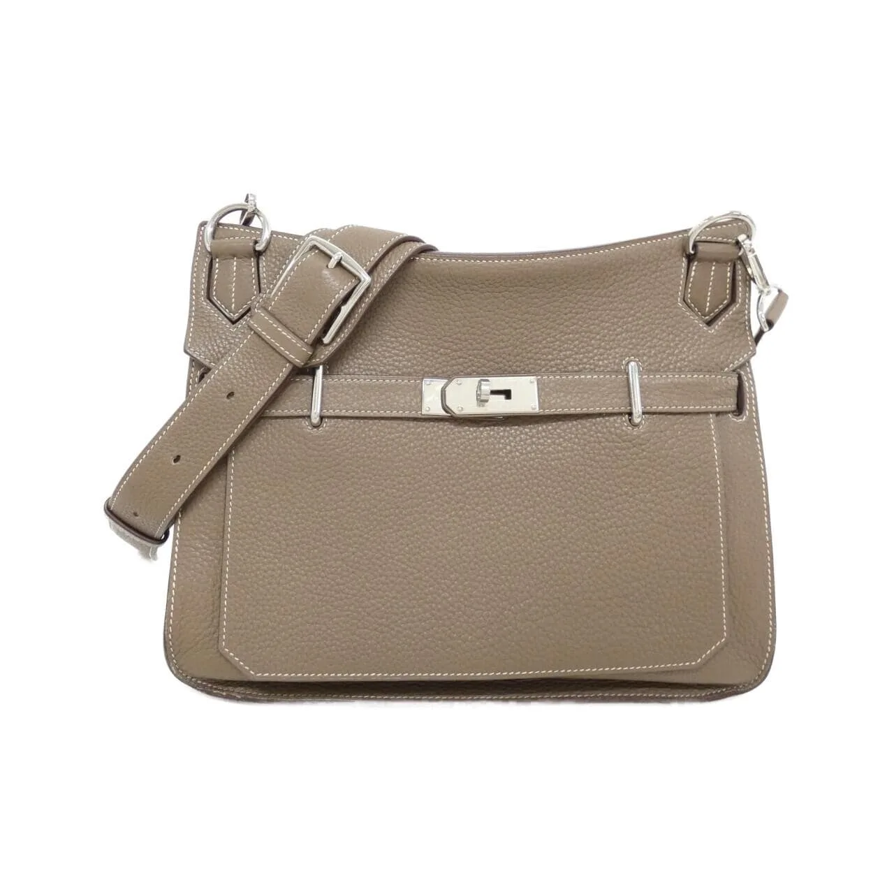HERMES 056359CK Shoulder Clemence
