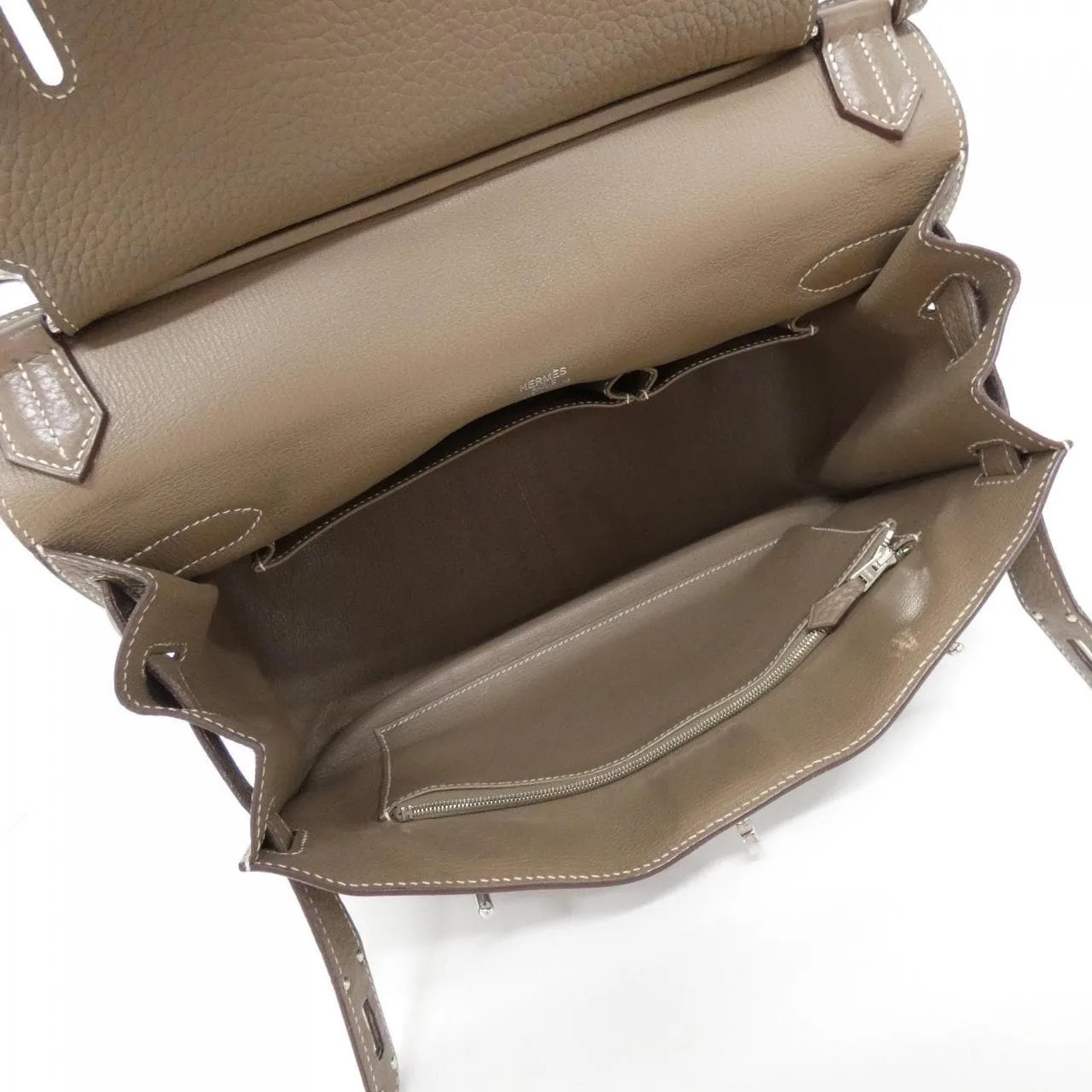 HERMES 056359CK Shoulder Clemence