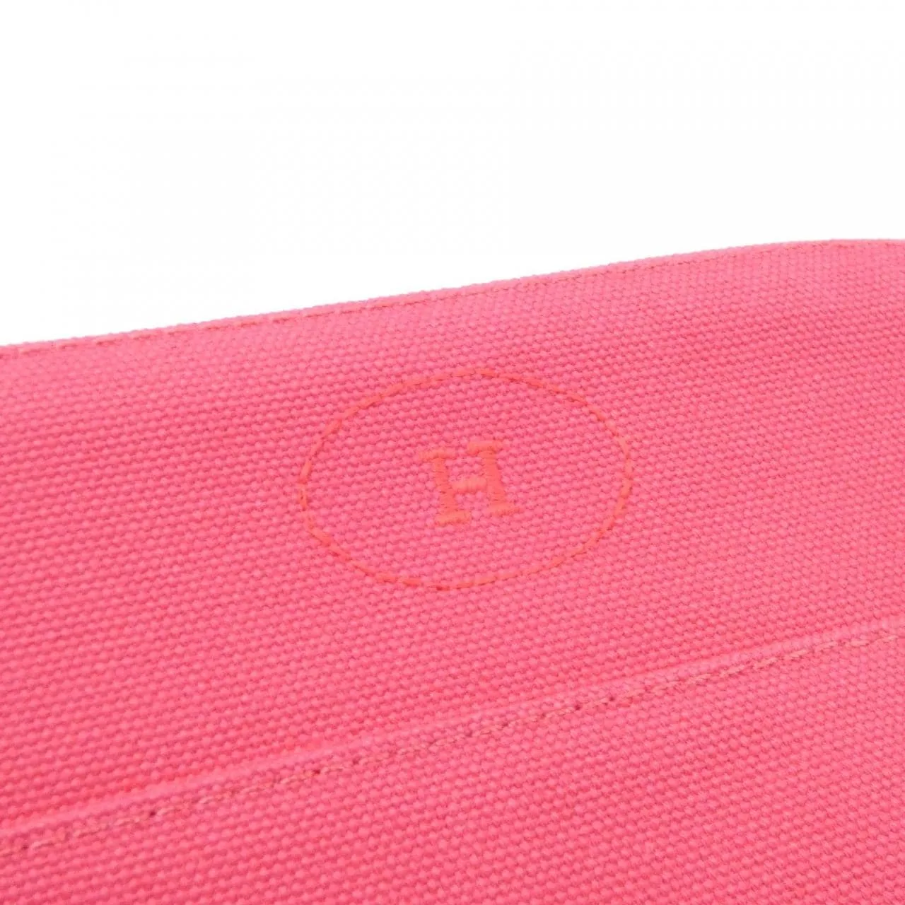 HERMES Bolide 103773M Pouch Canvas 黑色 帆布 中古品A - 縮圖 4