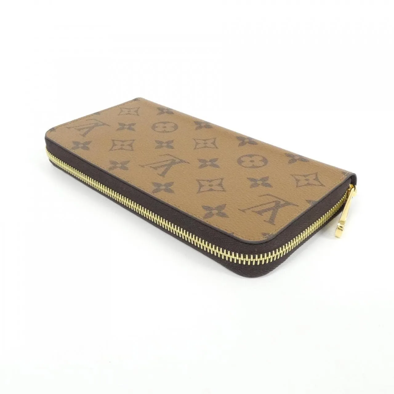 LOUIS VUITTON M82444 Wallet Monogram 黑色 Monogram 中古品A - 縮圖 2