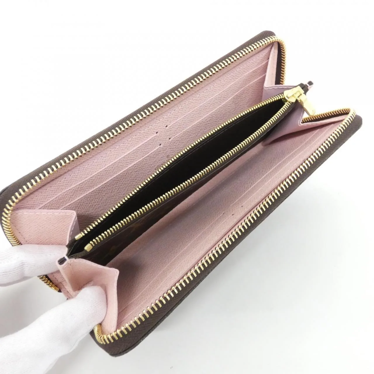LOUIS VUITTON M61298 Wallet Monogram 黑色 Monogram 中古品A - 縮圖 4