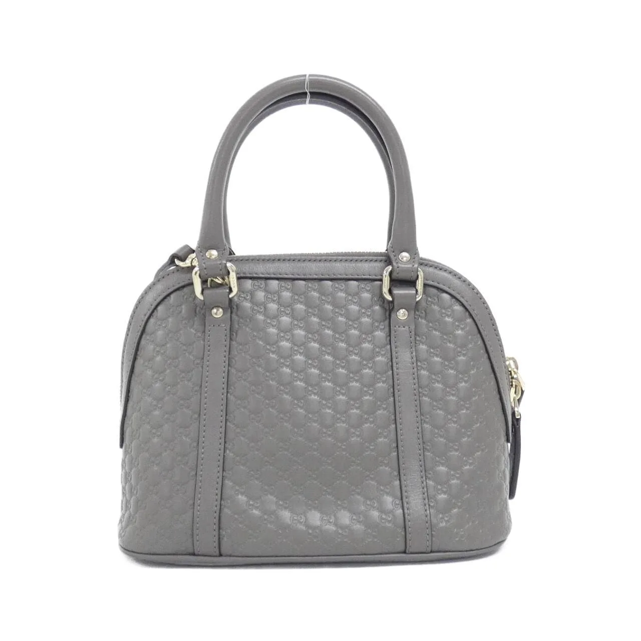 GUCCI GG Supreme 449654 BMJ1G Handbag Leather 黑色 皮革 中古品A - 縮圖 2