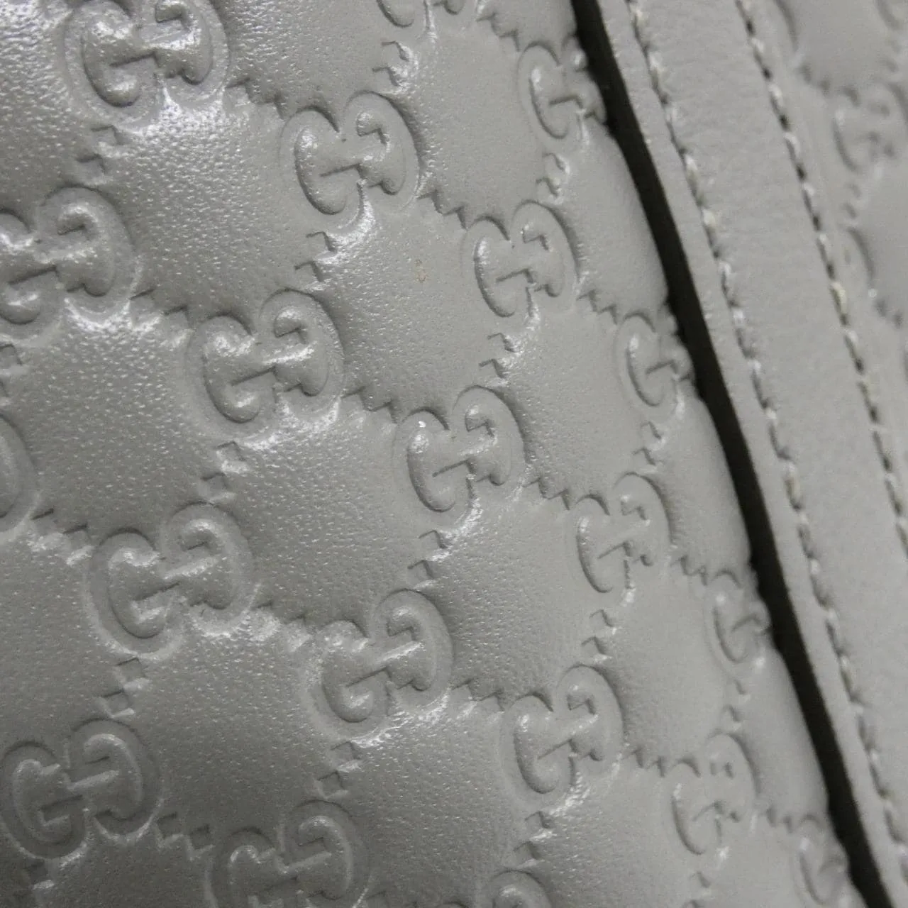 GUCCI GG Supreme 449654 BMJ1G Handbag Leather 黑色 皮革 中古品A - 縮圖 5