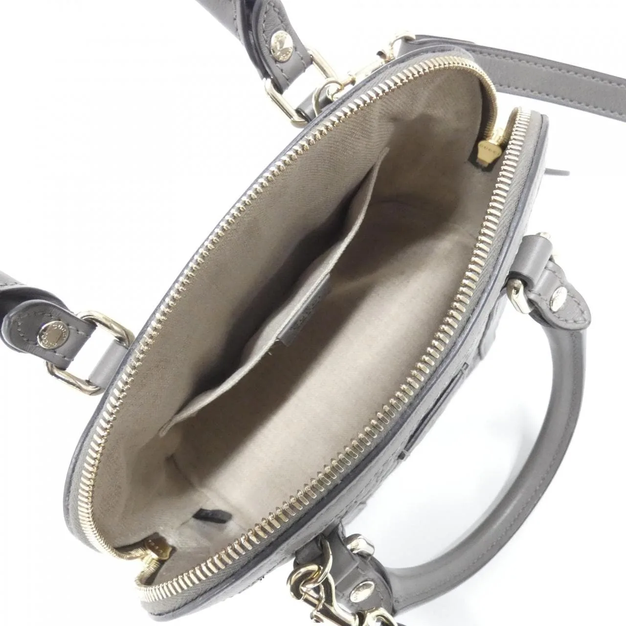 GUCCI GG Supreme 449654 BMJ1G Handbag Leather 黑色 皮革 中古品A - 縮圖 7