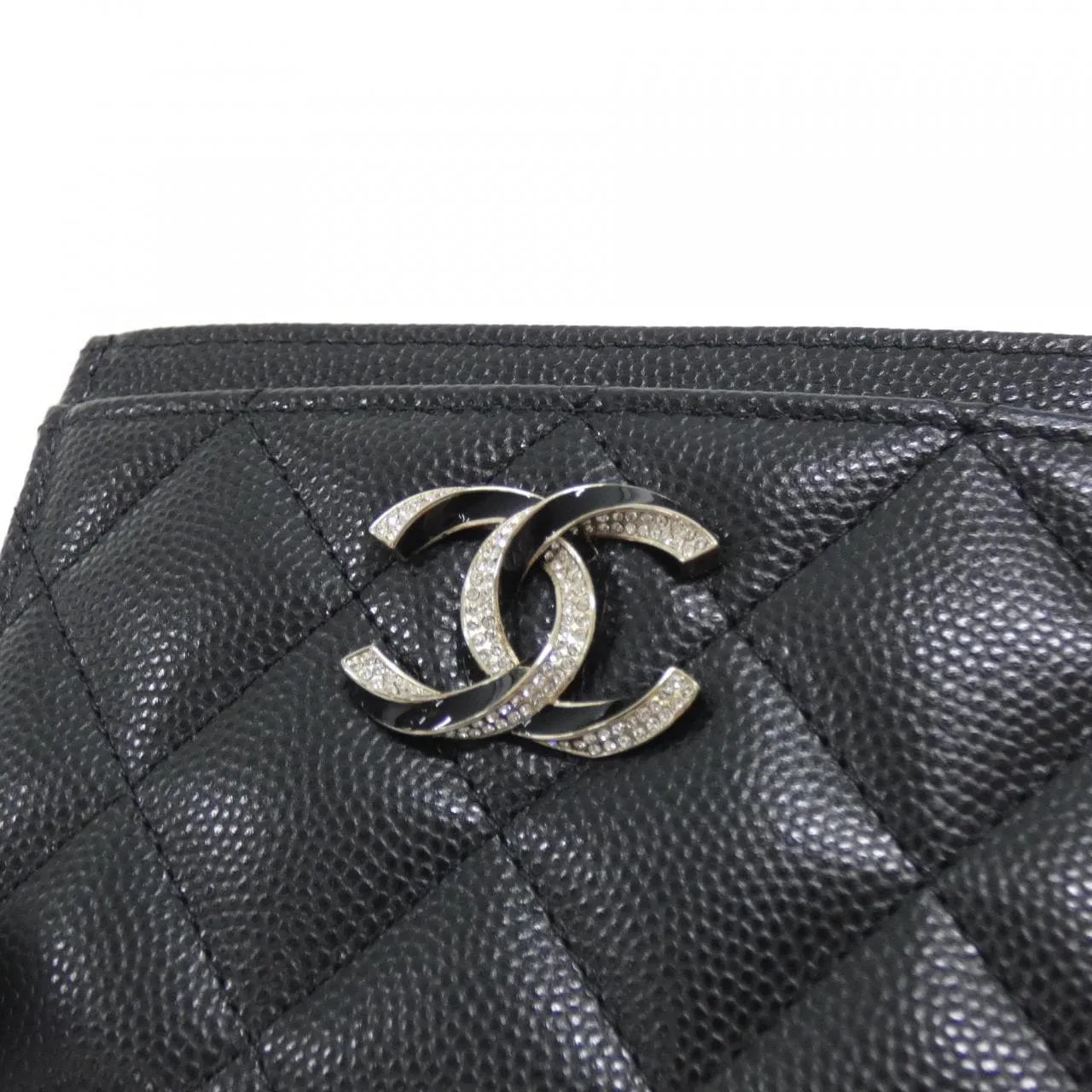 CHANEL Chanel 19 AP3343 Card Case Grained Calfskin Black Grained Calfskin Rank A - Thumbnail 3