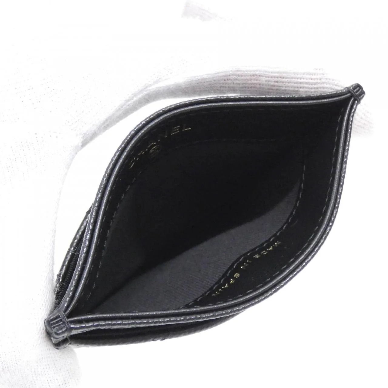 CHANEL Chanel 19 AP3343 Card Case Grained Calfskin Black Grained Calfskin Rank A - Thumbnail 4