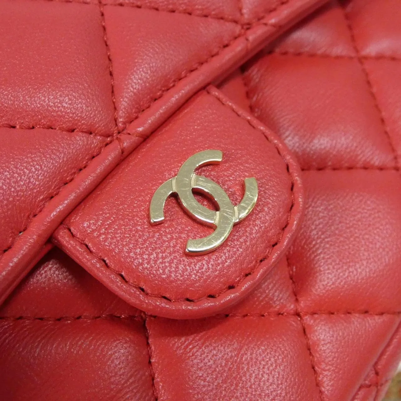 CHANEL Timeless Classic AP2096 Wallet Lambskin Red Lambskin Rank A - Thumbnail 4