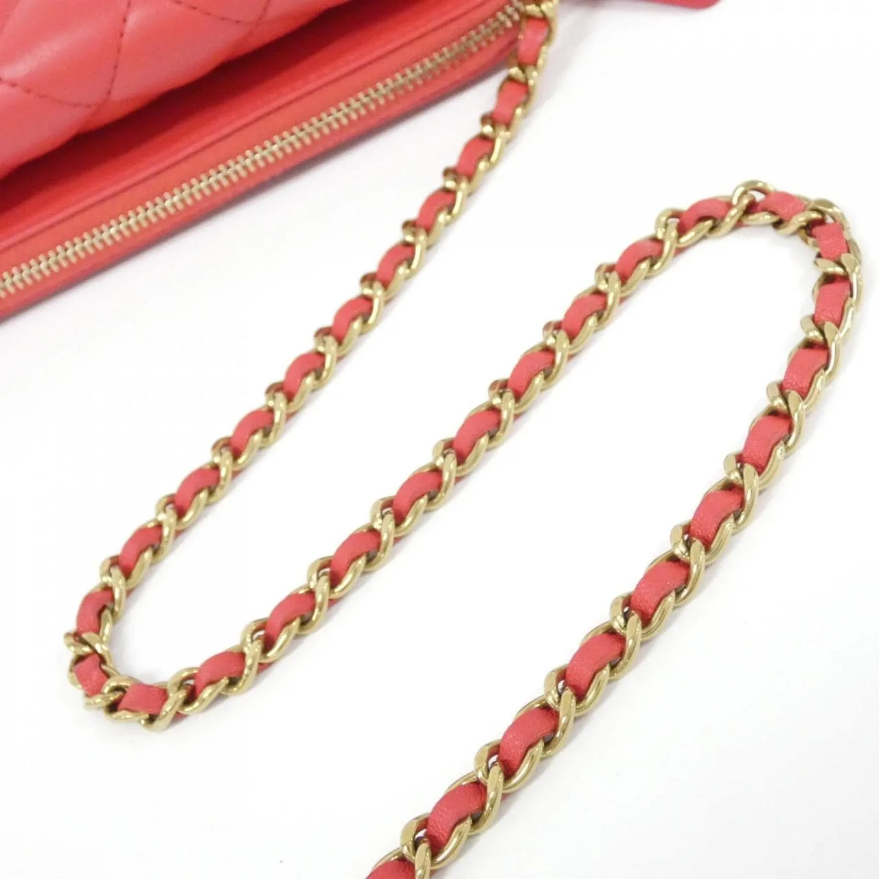 CHANEL Timeless Classic AP2096 Wallet Lambskin Red Lambskin Rank A - Thumbnail 7