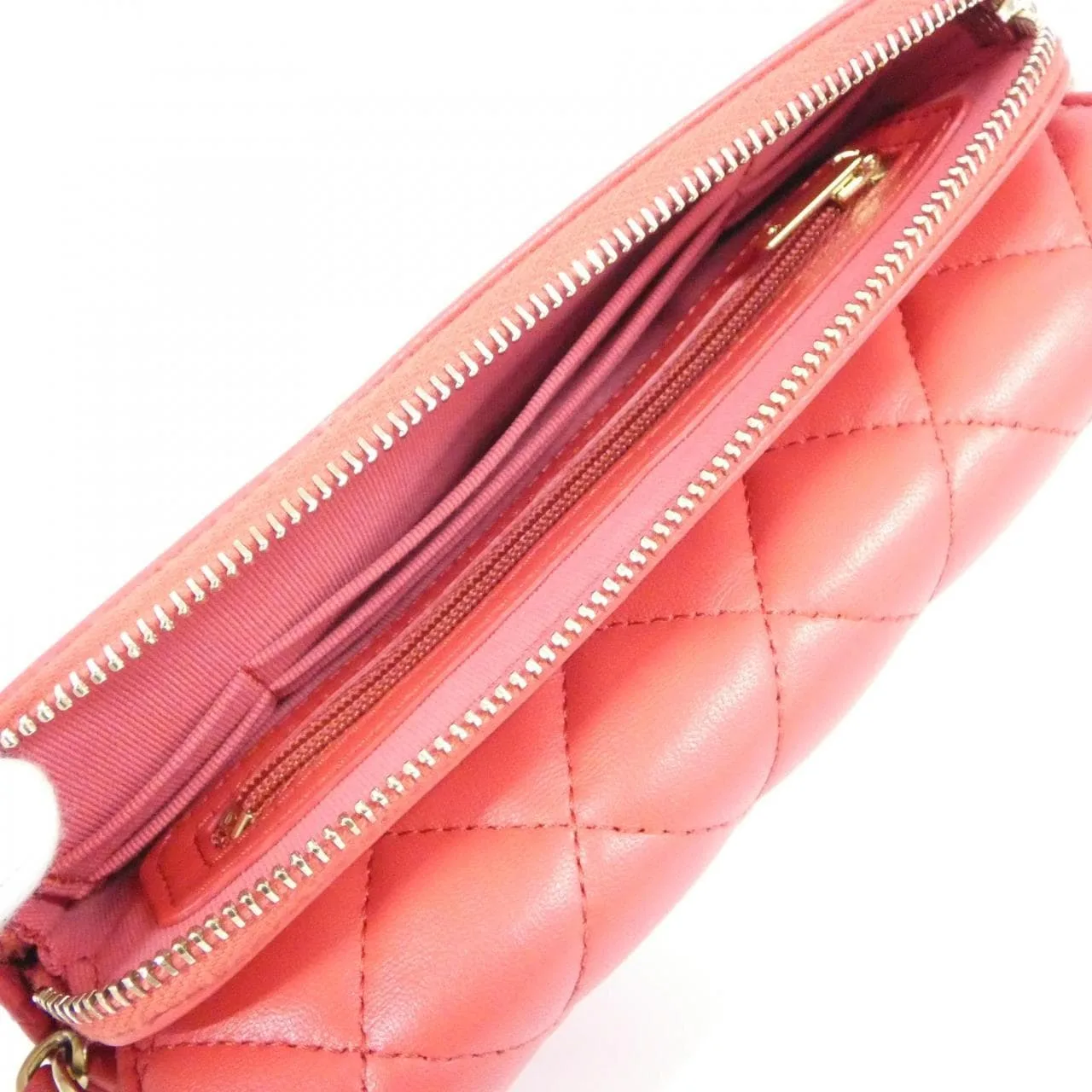 CHANEL Timeless Classic AP2096 Wallet Lambskin Red Lambskin Rank A - Thumbnail 9