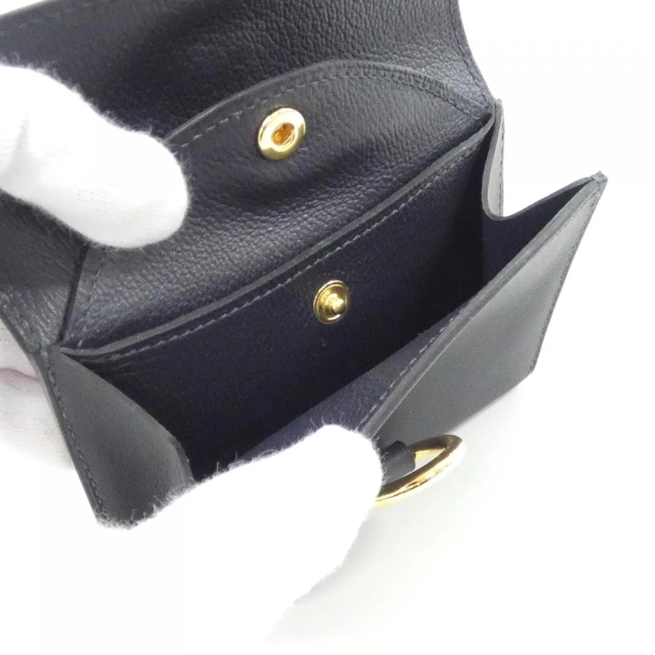 HERMES 086439CC Wallet Swift Black Swift Leather Rank A - Thumbnail 4