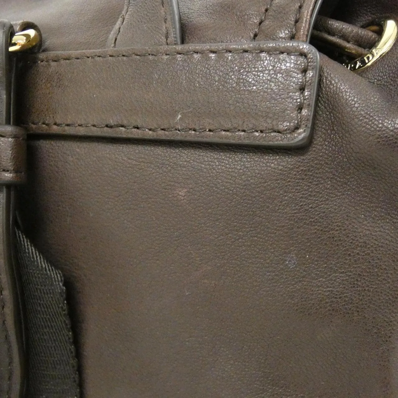 PRADA 1BZ080 背包 黑色 中古品A - 縮圖 6