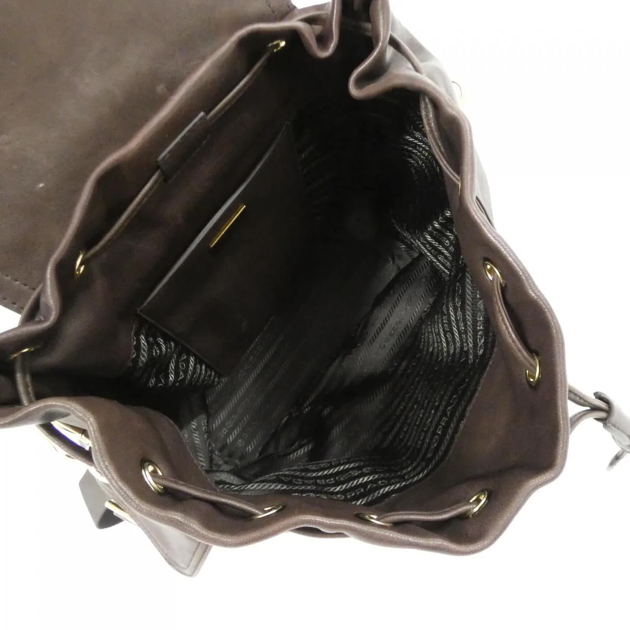 PRADA 1BZ080 背包 黑色 中古品A - 縮圖 9