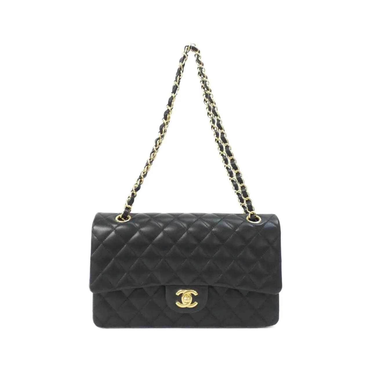 CHANEL Matelasse 1112 Shoulder Lambskin Black