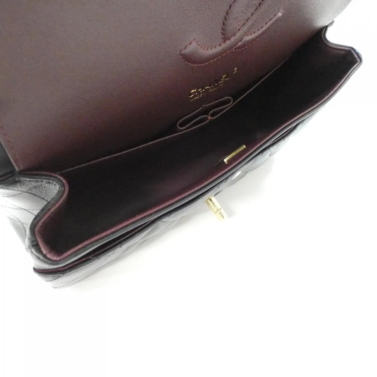 CHANEL Matelasse 1112 Shoulder Lambskin 黑色 羊皮 中古品A - 縮圖 6