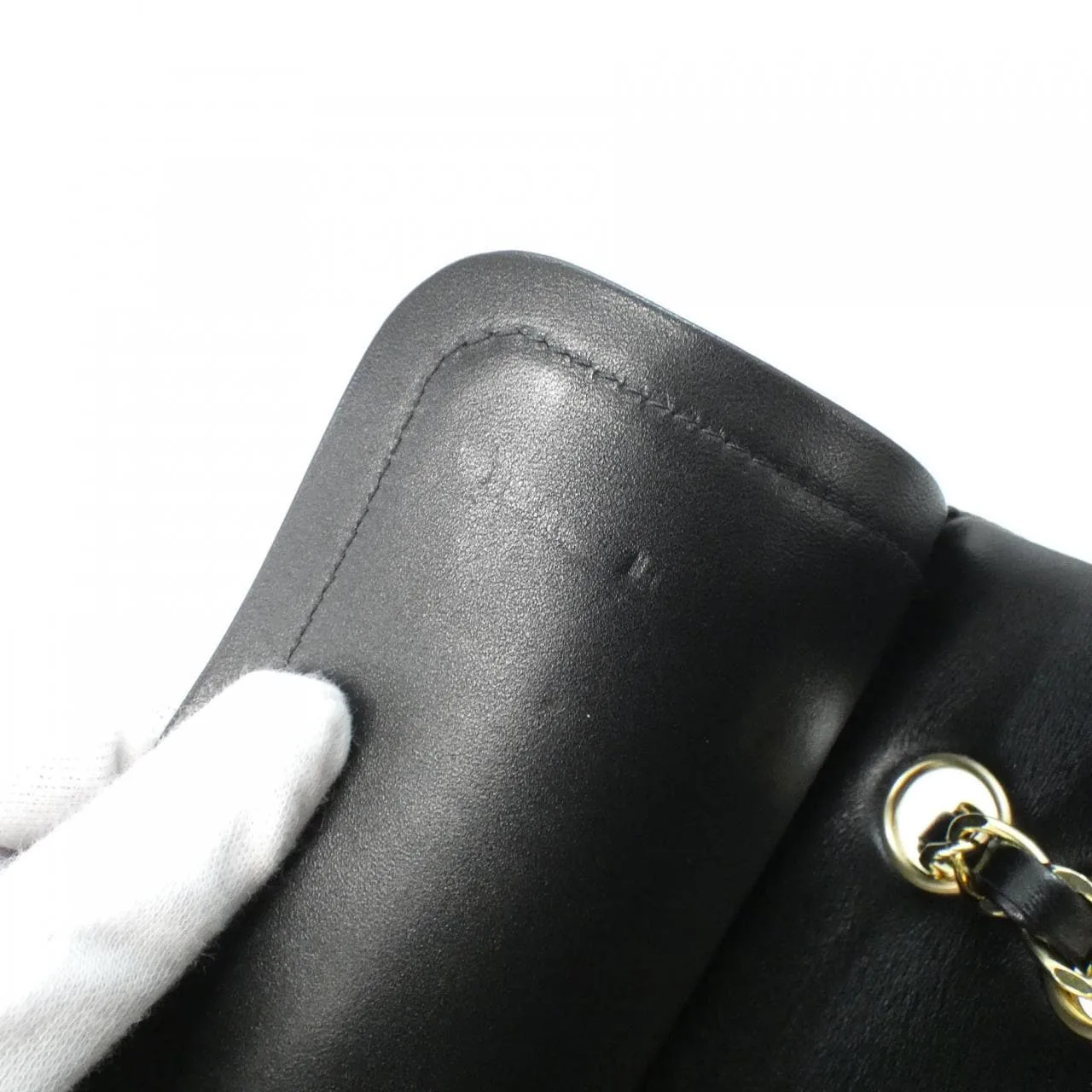 CHANEL Matelasse 1112 Shoulder Lambskin 黑色 羊皮 中古品A - 縮圖 7