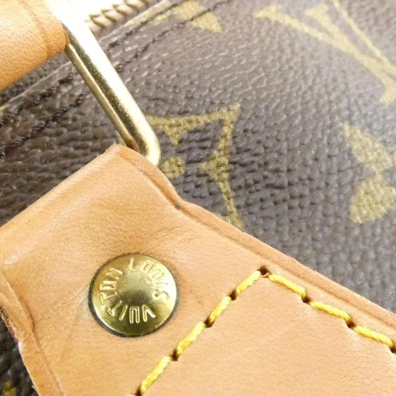 LOUIS VUITTON Alma M51130 Handbag Monogram 黑色 Monogram 中古品B - 縮圖 7