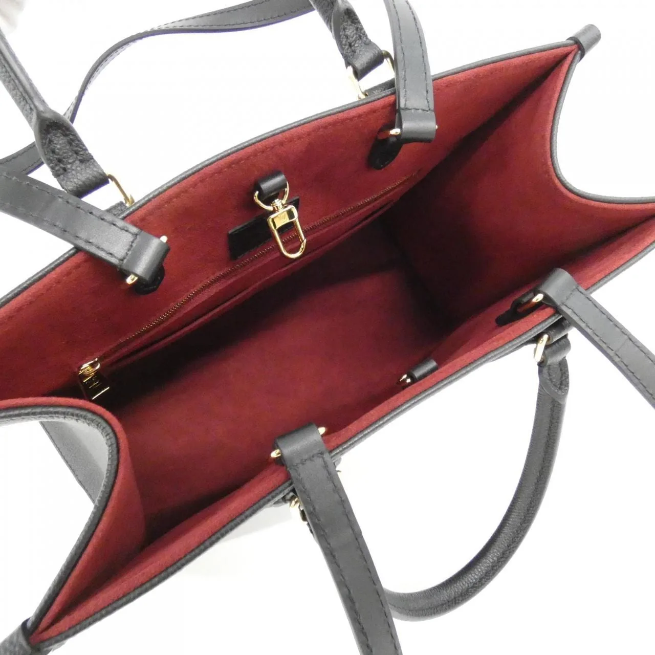 LOUIS VUITTON OnTheGo M45659 Handbag Monogram 黑色 Monogram 中古品A - 縮圖 4