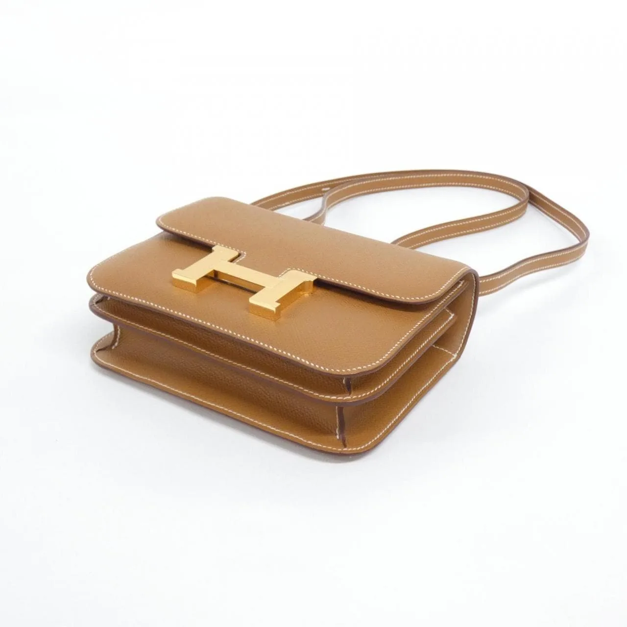 HERMES Constance 083905CC Shoulder Epsom Gold Epsom Leather Unused - Thumbnail 3