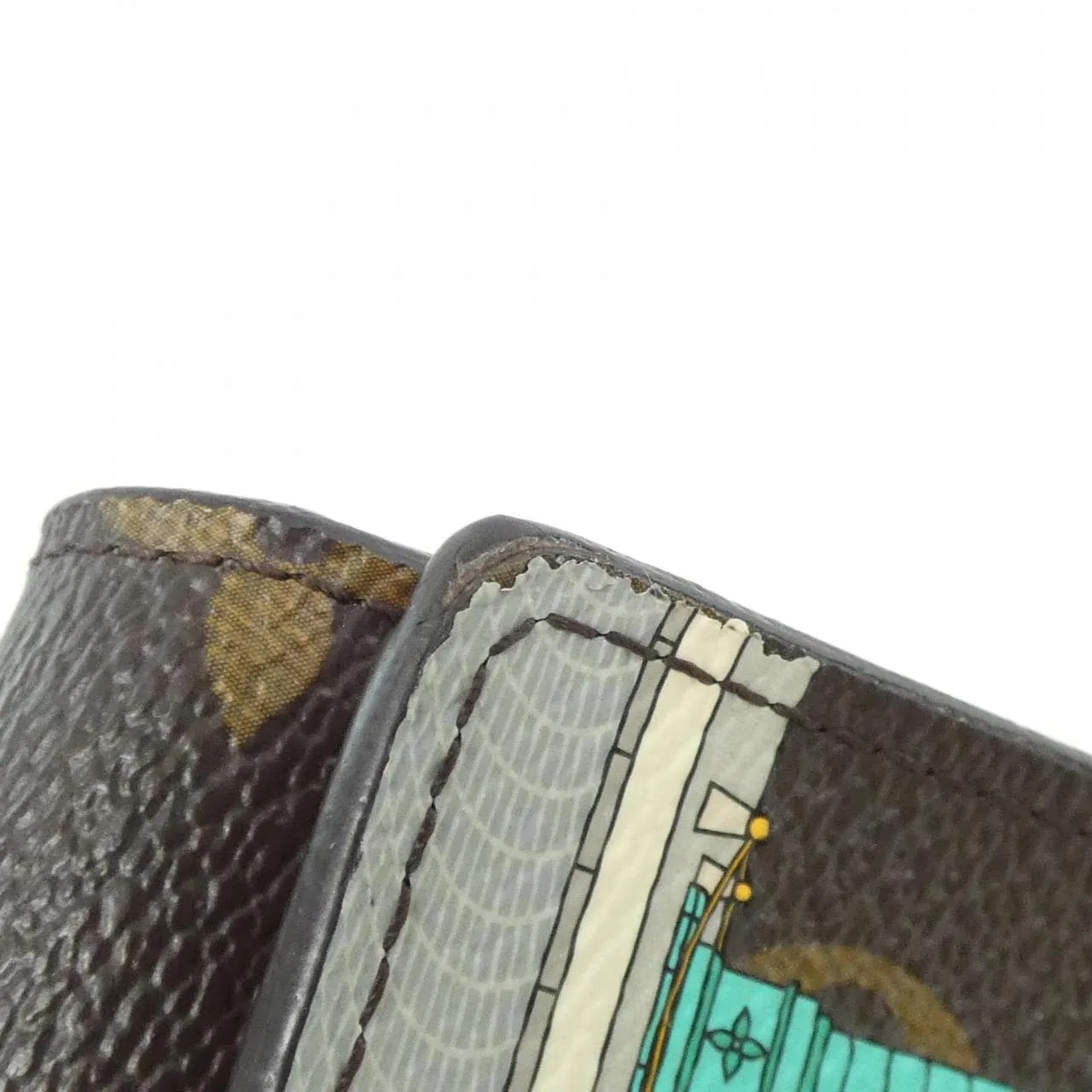 LOUIS VUITTON M81638 Wallet Monogram 黑色 Monogram 中古品A - 縮圖 3