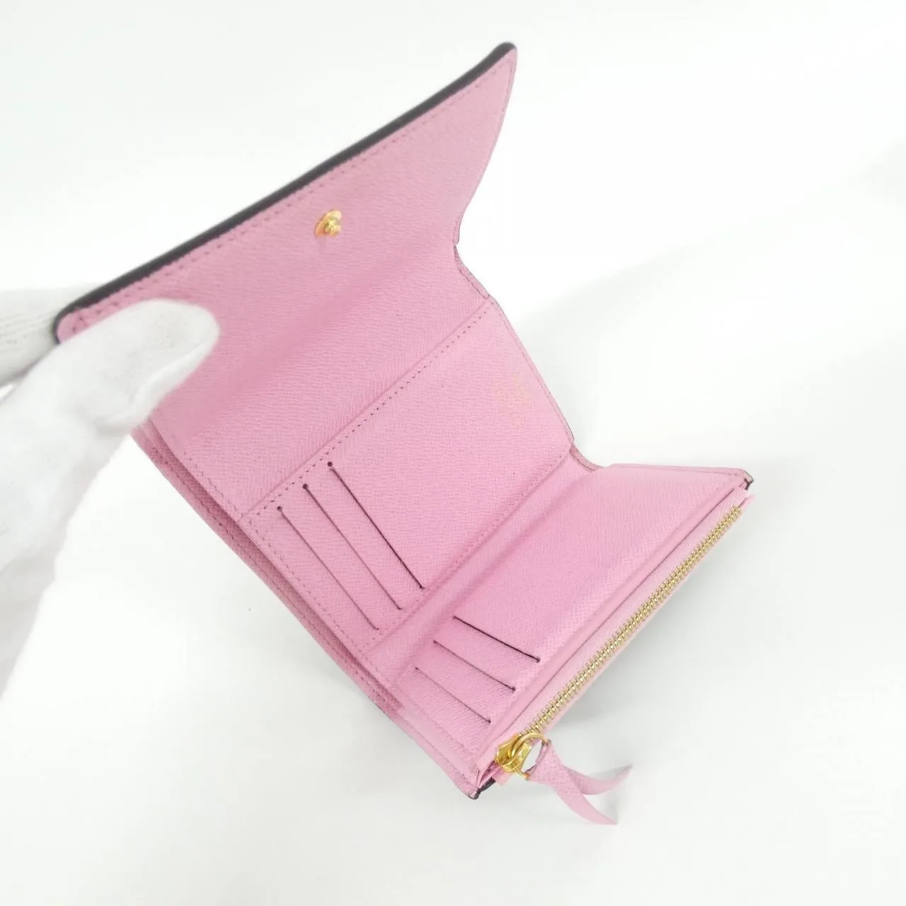 LOUIS VUITTON M81638 Wallet Monogram 黑色 Monogram 中古品A - 縮圖 6