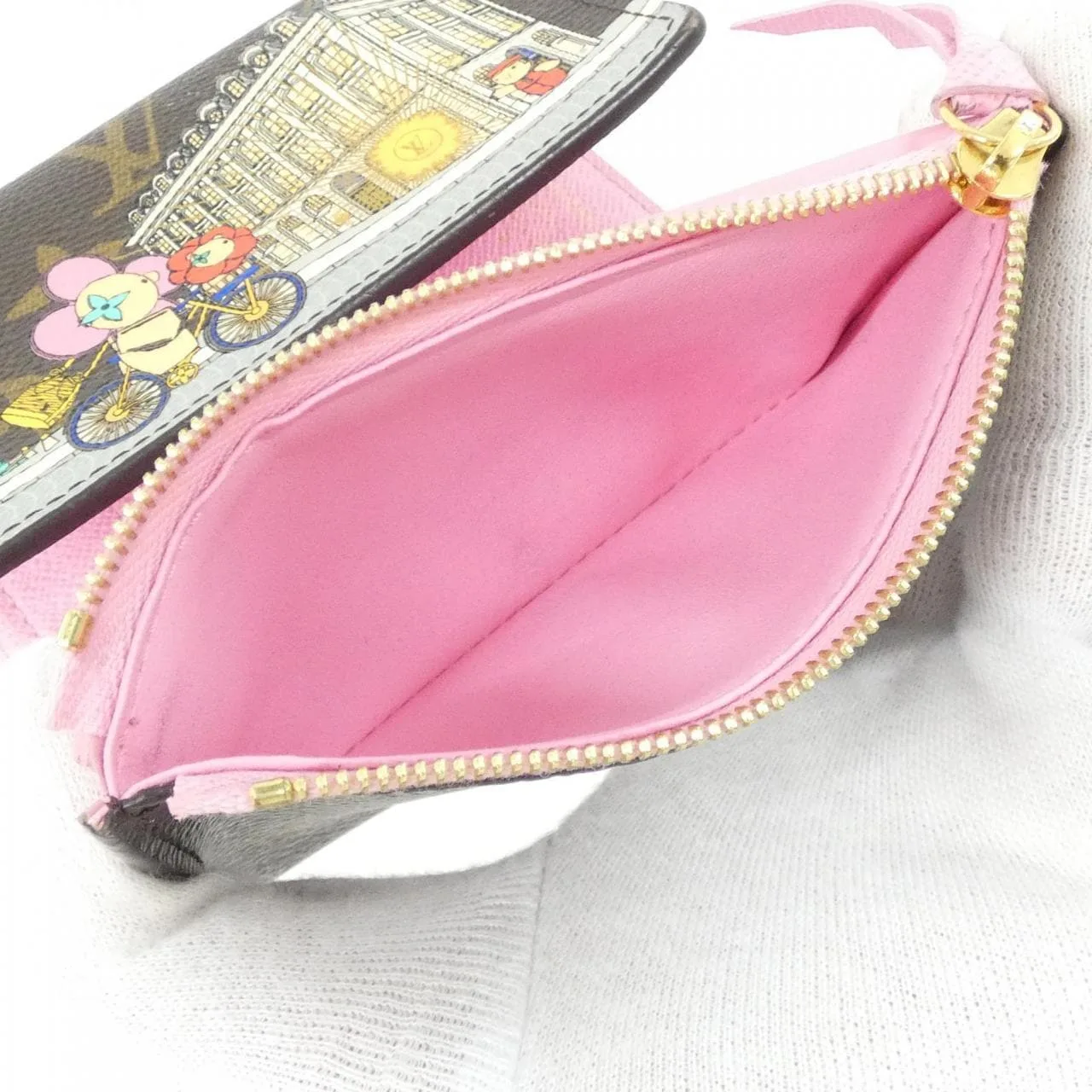 LOUIS VUITTON M81638 Wallet Monogram 黑色 Monogram 中古品A - 縮圖 9