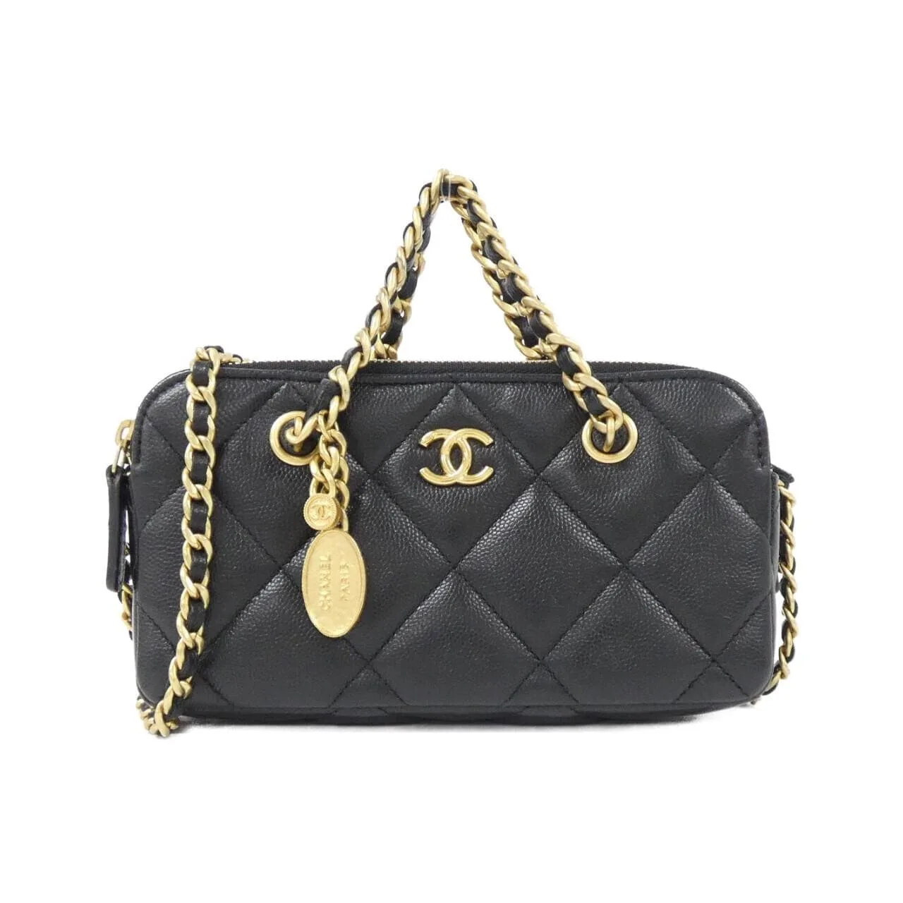 CHANEL Chanel 19 AP3495 Wallet Grained Calfskin