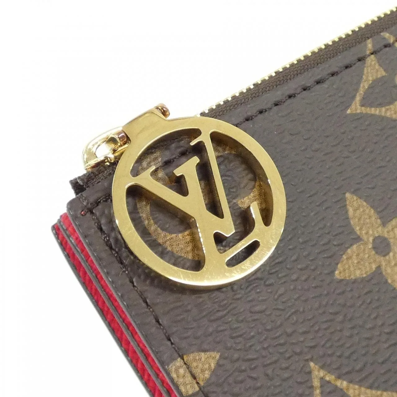 LOUIS VUITTON M13420 Wallet Monogram 黑色 Monogram 中古品A - 縮圖 4