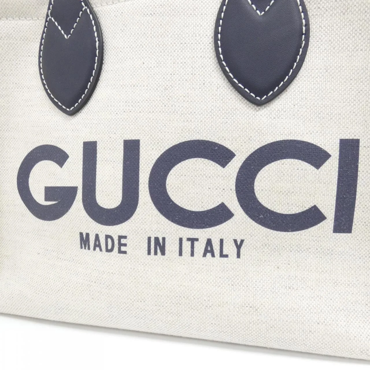 GUCCI 772144 FACVW Handbag Canvas 黑色 帆布 中古品A - 縮圖 4